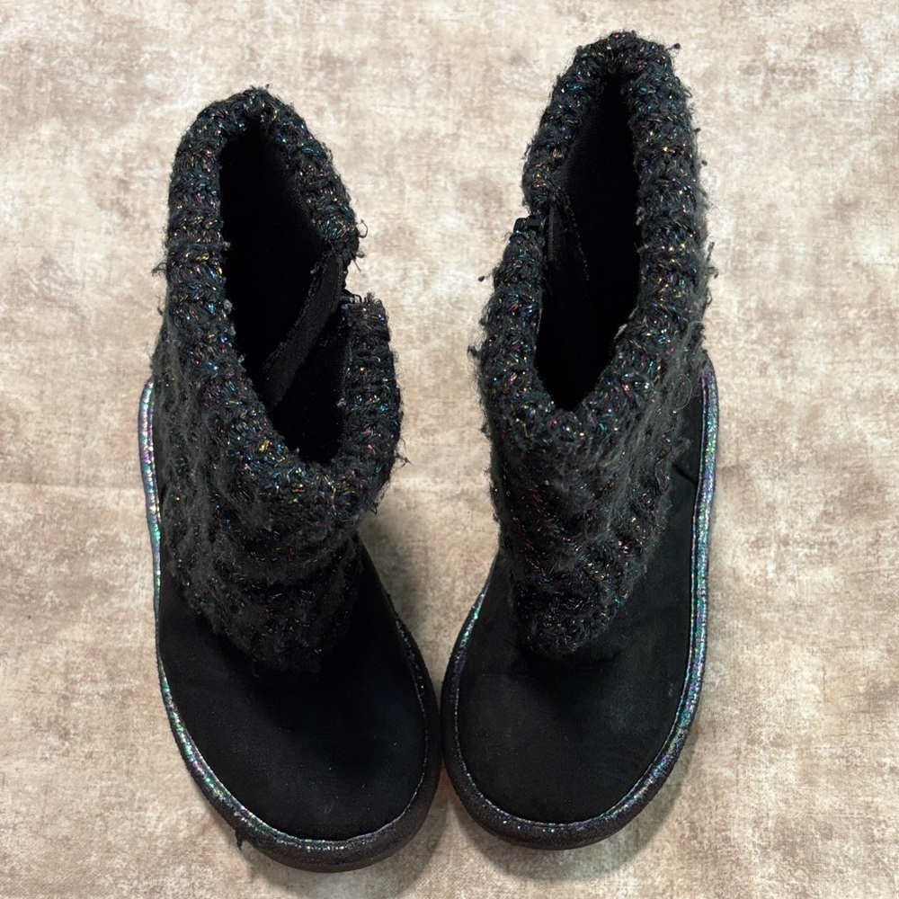 Kohl's Kids Black Sparkle Boots
